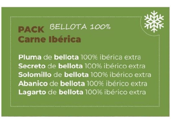 Carne Ibérica Pack BELLOTA 100%