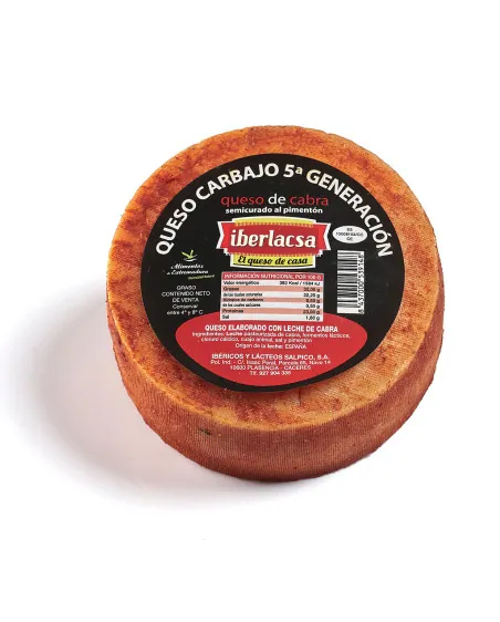 Queso de cabra semi curado al pimentón de la Vera MINI