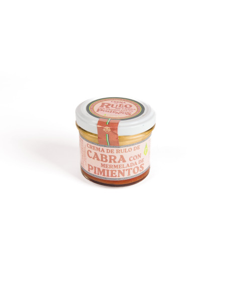 Crema de rulo de cabra con mermelada de pimientos Cárnicas Pozas