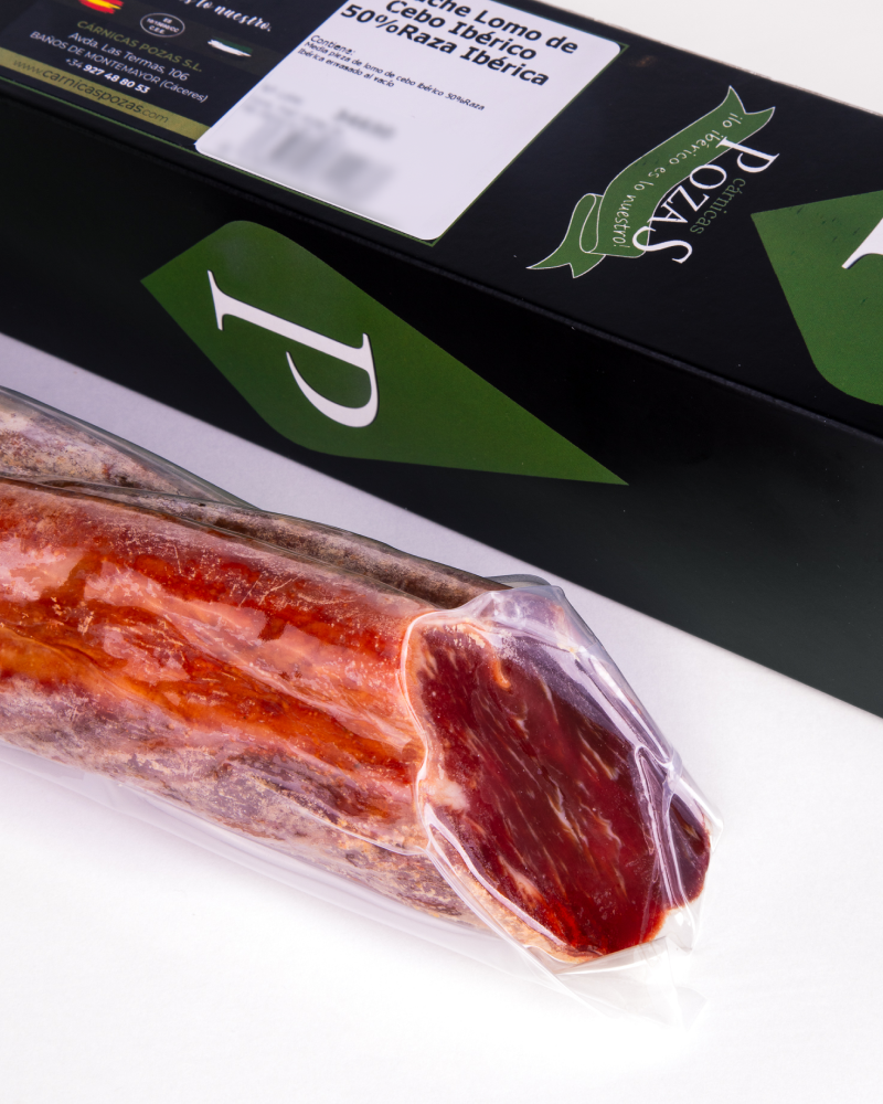 Estuche Lomo de Cebo Ibérico 50%Raza Ibérica