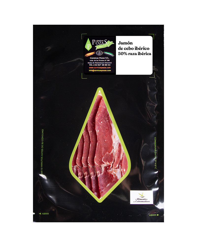 JAMÓN de cebo Ibérico 50% Raza Ibérica LONCHEADO