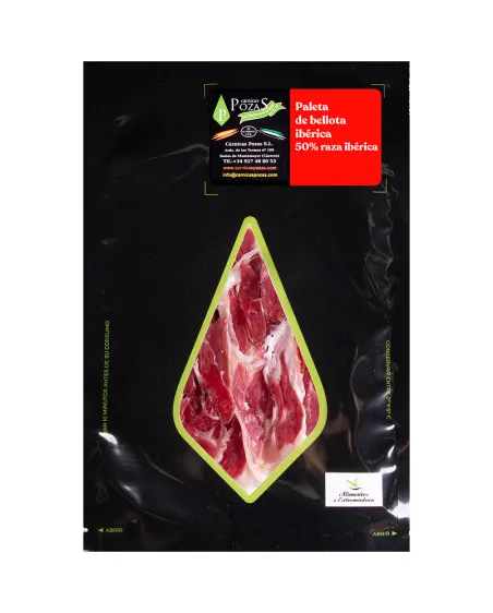 PALETA de bellota ibérica 50% Raza Ibérica LONCHEADA
