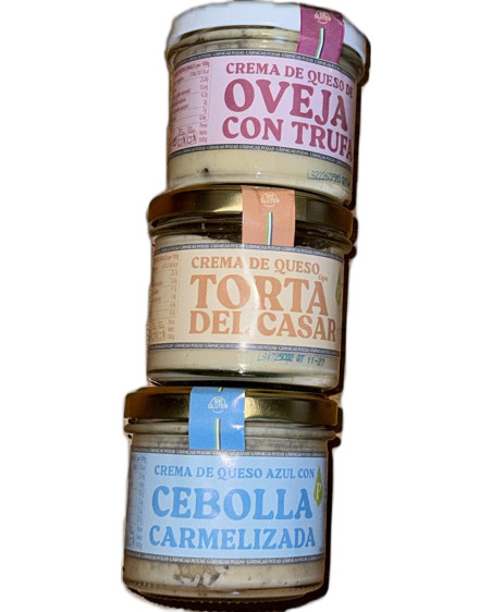 Trío Selección de Cremas de Queso Gourmet
