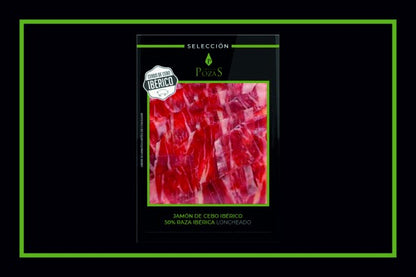 JAMÓN de cebo Ibérico 50% Raza Ibérica LONCHEADO