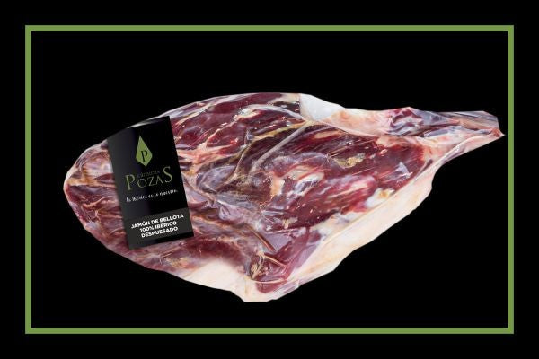 Un Jamón de Bellota 100% Ibérico Deshue.  Lonch. y Env.